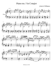 Piano no. 7 in C major