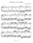 Piano no. 17 in C major