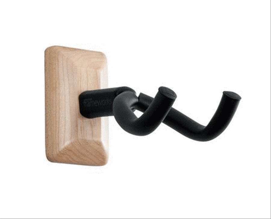 Frameworks Wall Mounted Guitar Hanger with Maple Mounting Plate Musical Instruments scores gallery preview page 2