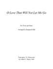 O Love That Will Not Let Me Go (Flute and Piano)