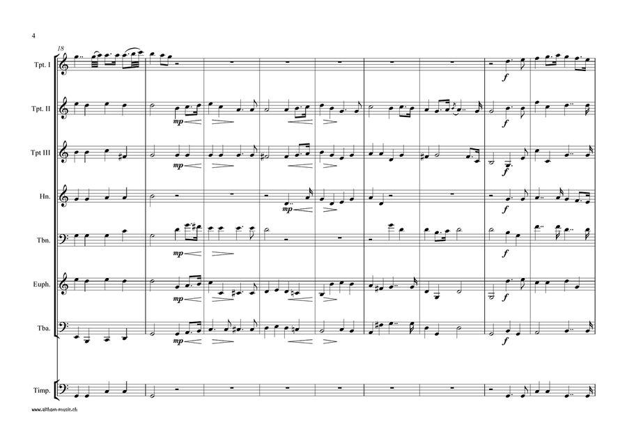 Music for the Royal Fireworks Music for the Royal Fireworks Brass Ensemble scores gallery preview page 5