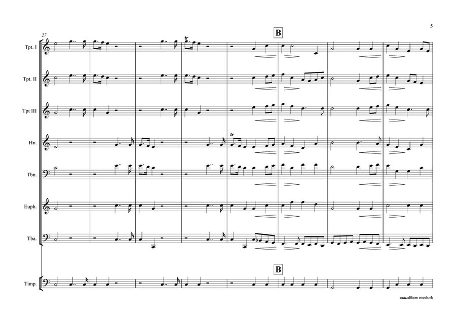 Music for the Royal Fireworks Music for the Royal Fireworks Brass Ensemble scores gallery preview page 6