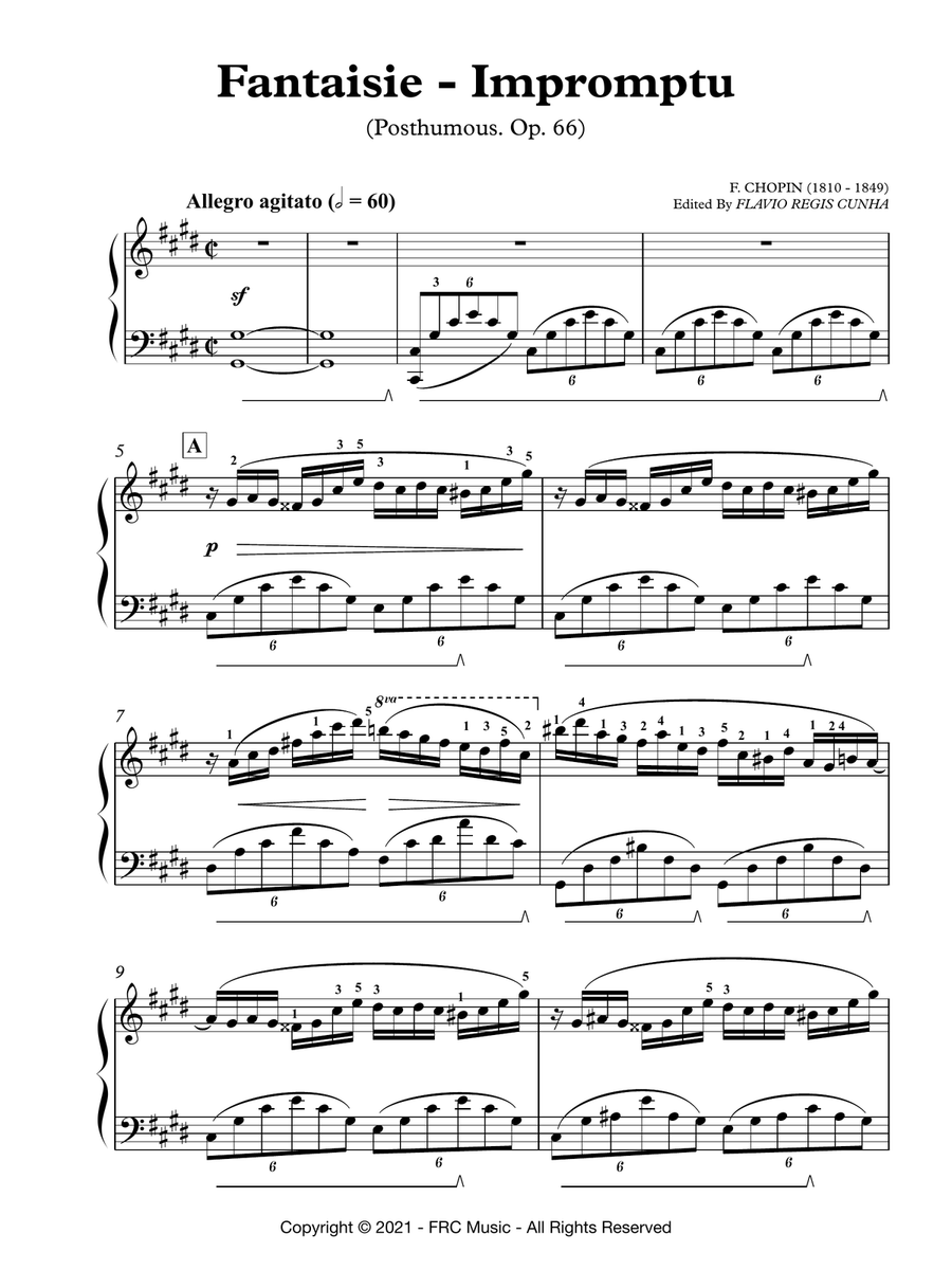 Chopin: Fantaisie-Impromptu in C♯ minor, Op. posth. 66 Piano Solo scores gallery preview page 3