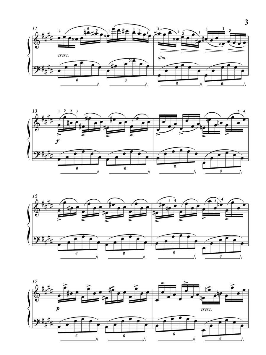 Chopin: Fantaisie-Impromptu in C♯ minor, Op. posth. 66 Piano Solo scores gallery preview page 4