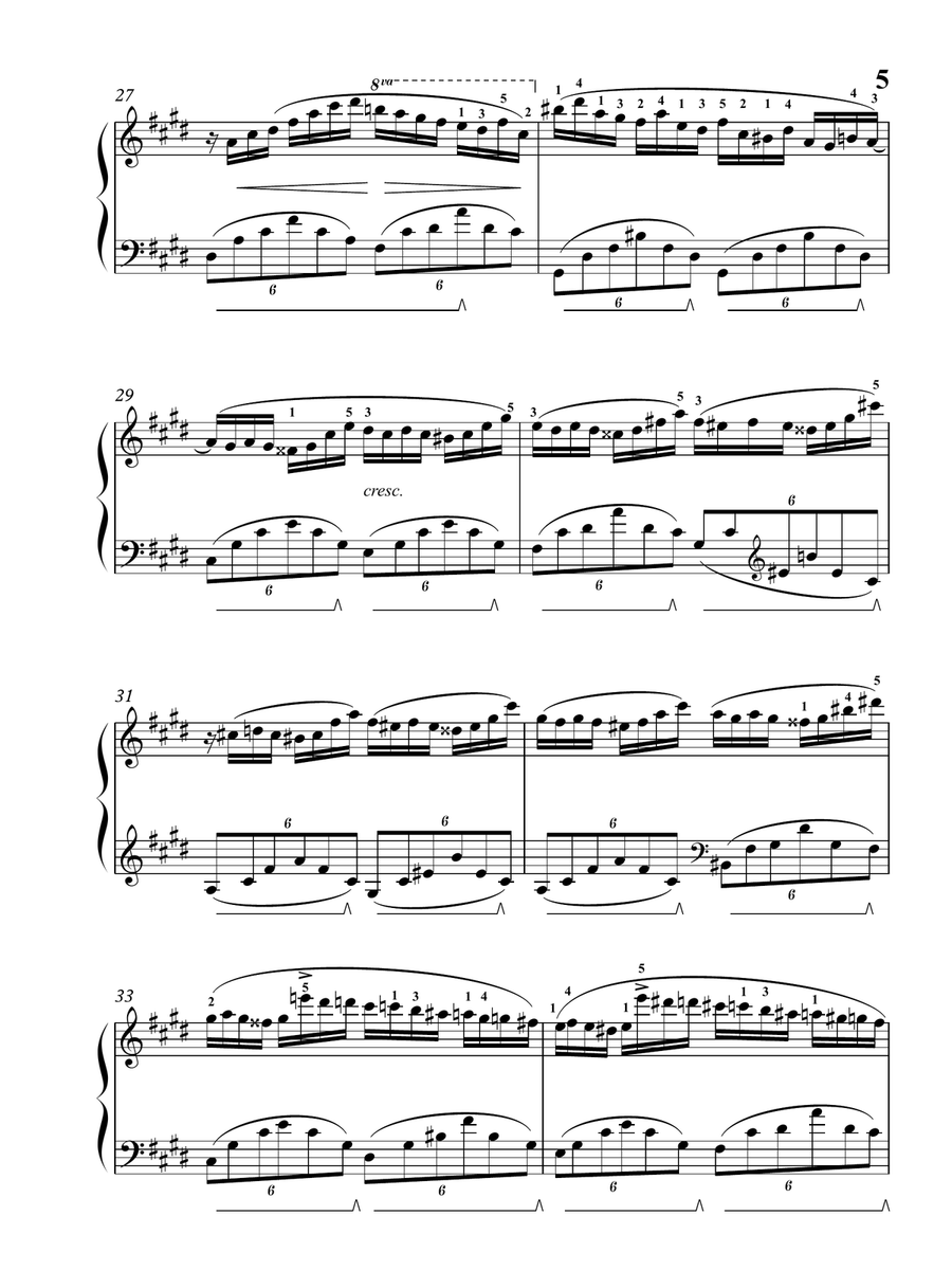 Chopin: Fantaisie-Impromptu in C♯ minor, Op. posth. 66 Piano Solo scores gallery preview page 6