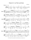 Psalm 24 Let The Lord Enter - leadsheet mini preview