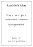 Tengo un tango [Tenor OR Alto Saxophone and piano]