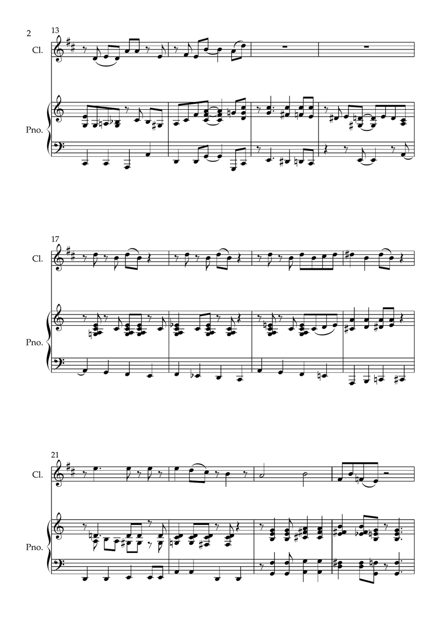 Ain't Misbehavin' Ain't Misbehavin' B-Flat Clarinet scores gallery preview page 3