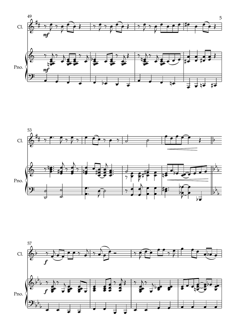 Ain't Misbehavin' Ain't Misbehavin' B-Flat Clarinet scores gallery preview page 6