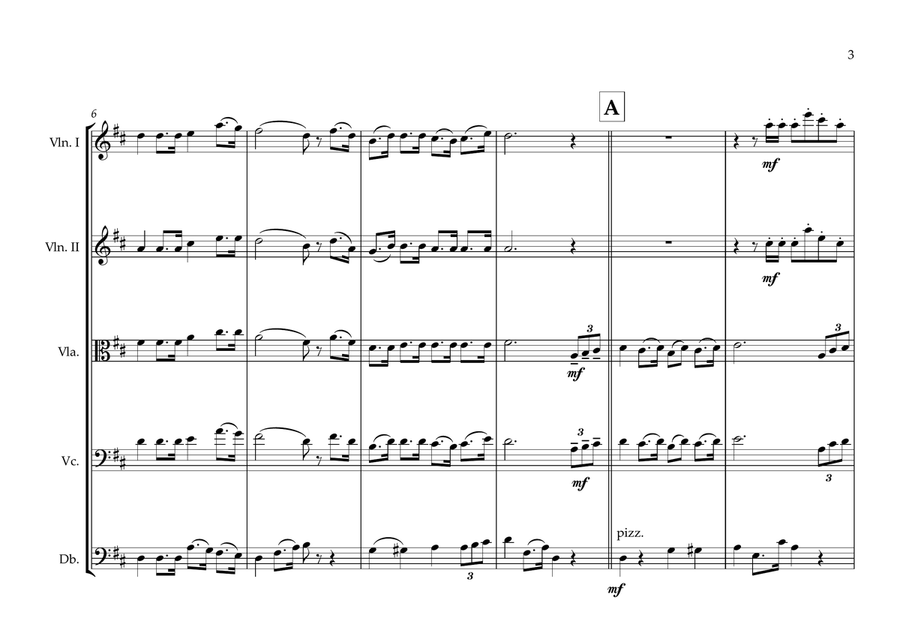 Cameroon National Anthem for String Orchestra (MFAO World National Anthem Series) String Orchestra scores gallery preview page 3