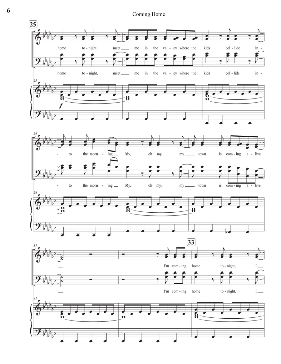 Coming Home 4-Part scores gallery preview page 6