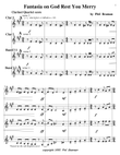 Fantasia on God Rest You Merry - Clarinet Quartet 2 mini preview
