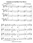 Fantasia on God Rest You Merry - Clarinet Quartet 1 mini preview