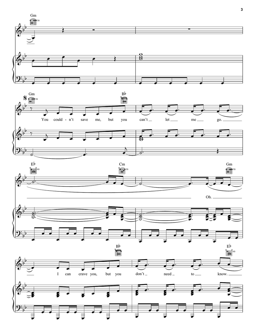 NDA NDA Piano, Vocal, Guitar scores gallery preview page 3