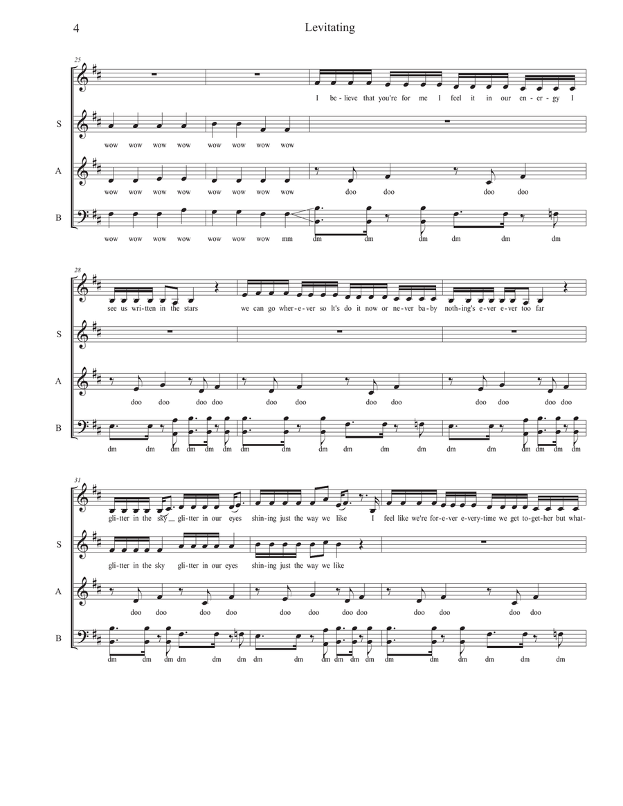 Levitating Levitating 3-Part scores gallery preview page 4