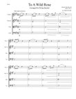 To A Wild Rose arranged for String Quartet
