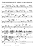 Etude for Guitar no V.1 in A Major: A damp afternoon