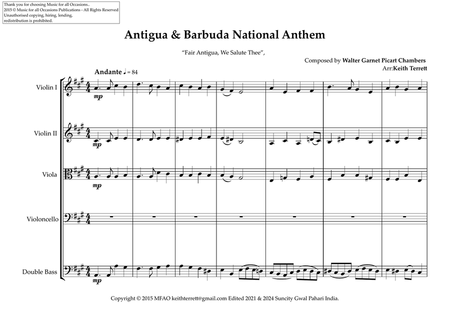 Antigua & Barbuda National Anthem 