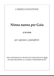 Ninna nanna per Gaia (CM 2020)