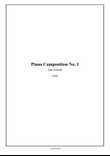 Piano Composition No. 1