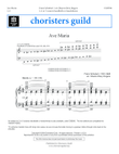 Ave Maria (3, 4 or 5 octaves)