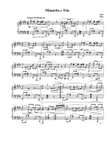 Minuetto e Trio in E major, Op. 1