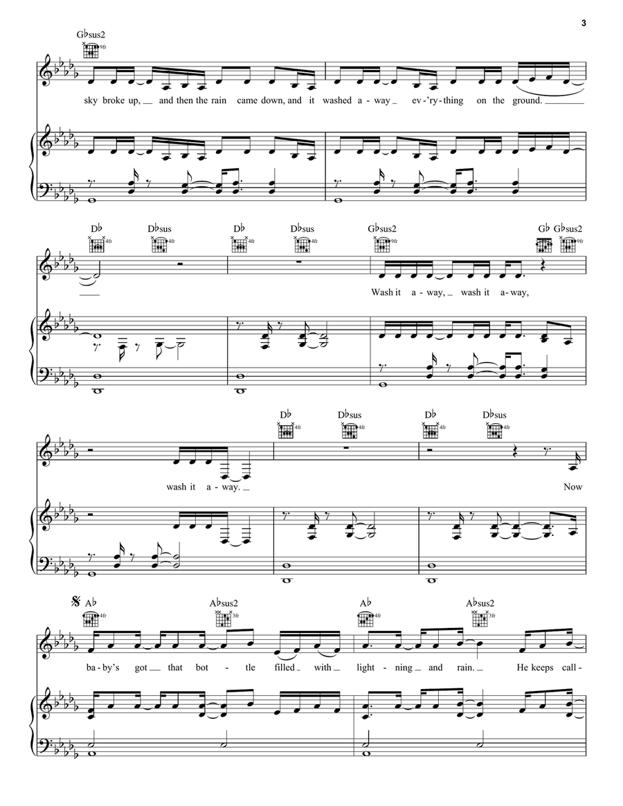 Ghost Train Ghost Train Piano, Vocal, Guitar scores gallery preview page 3