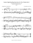 Scale & Sight-Reading Exercises for Two Violins Part I