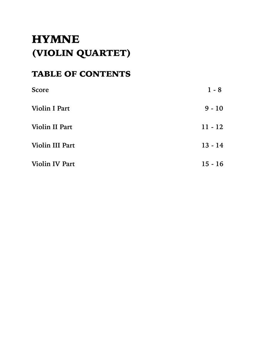 Hymne String Orchestra scores gallery preview page 4