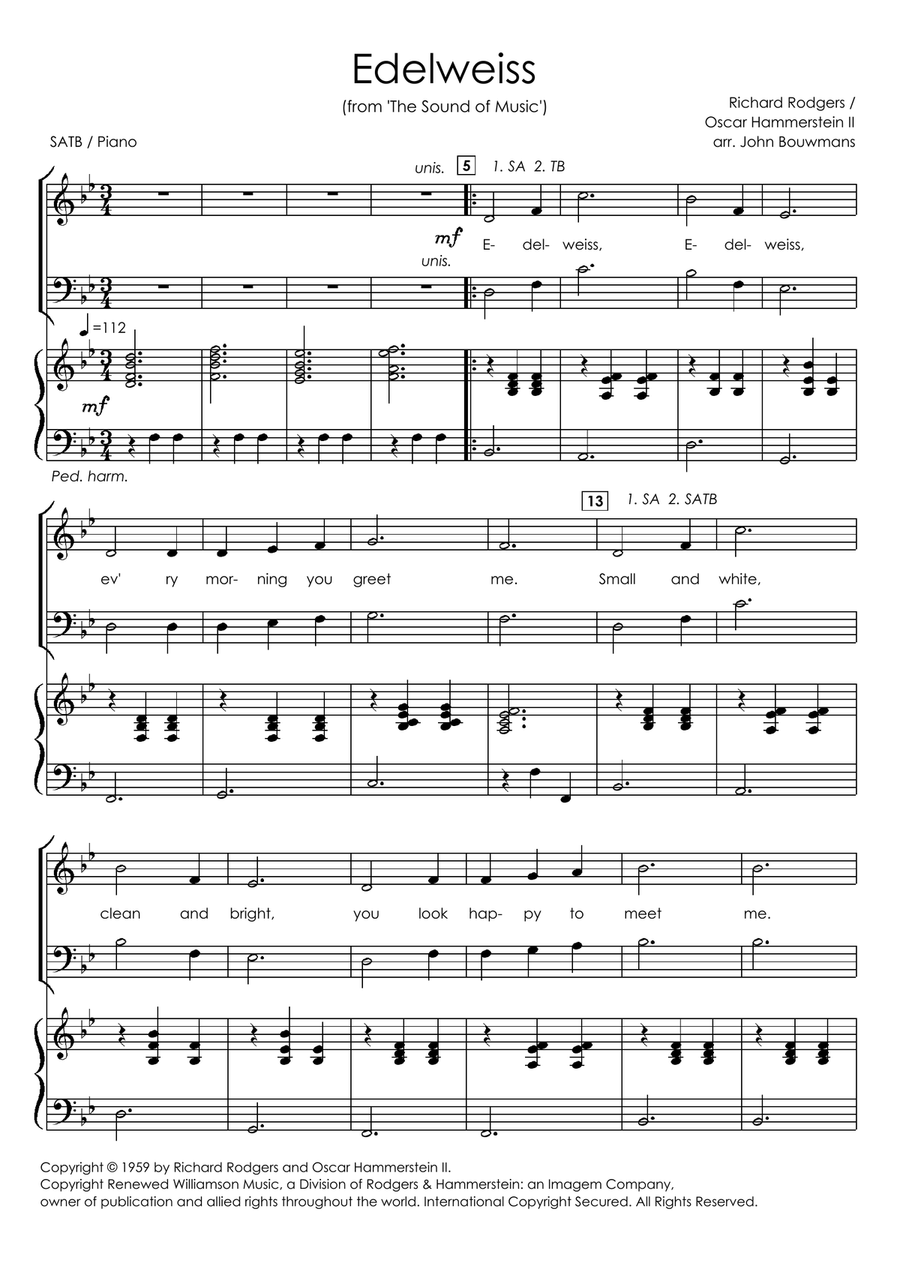 Edelweiss Edelweiss 4-Part scores gallery preview page 3