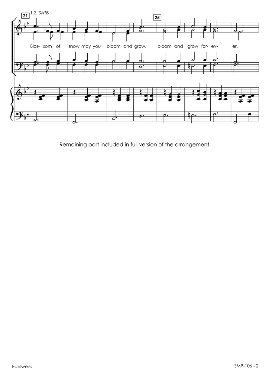 Edelweiss Edelweiss 4-Part scores gallery preview page 4