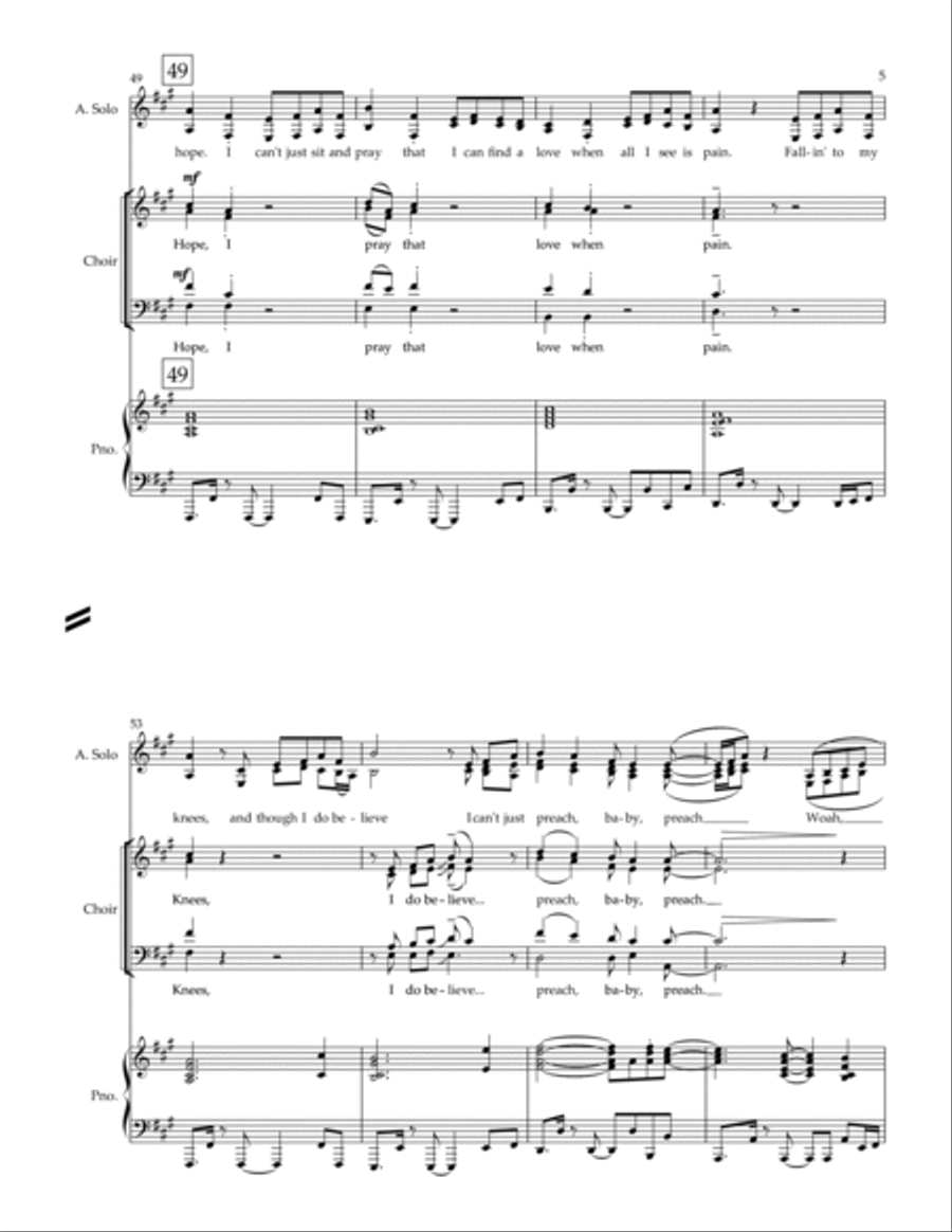 Preach Preach 4-Part scores gallery preview page 5