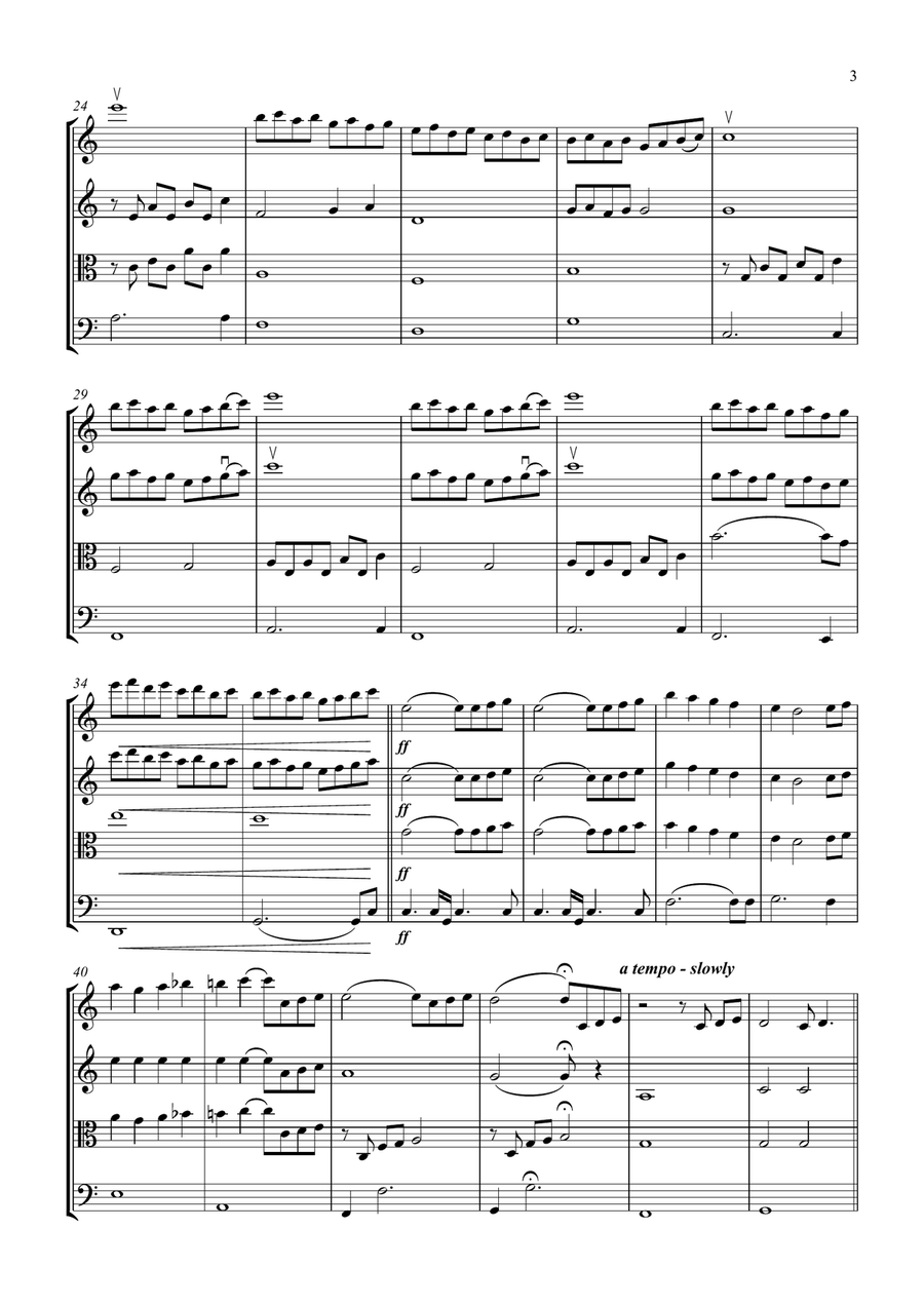 Love Actually String Quartet scores gallery preview page 3