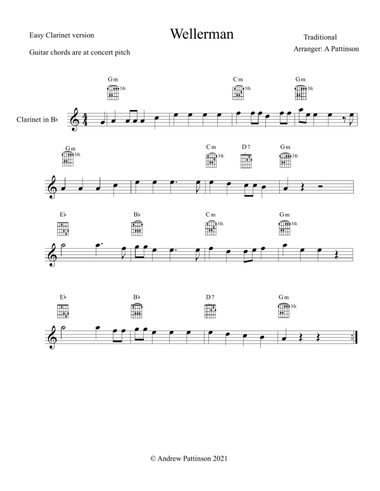 Wellerman for Easy Clarinet