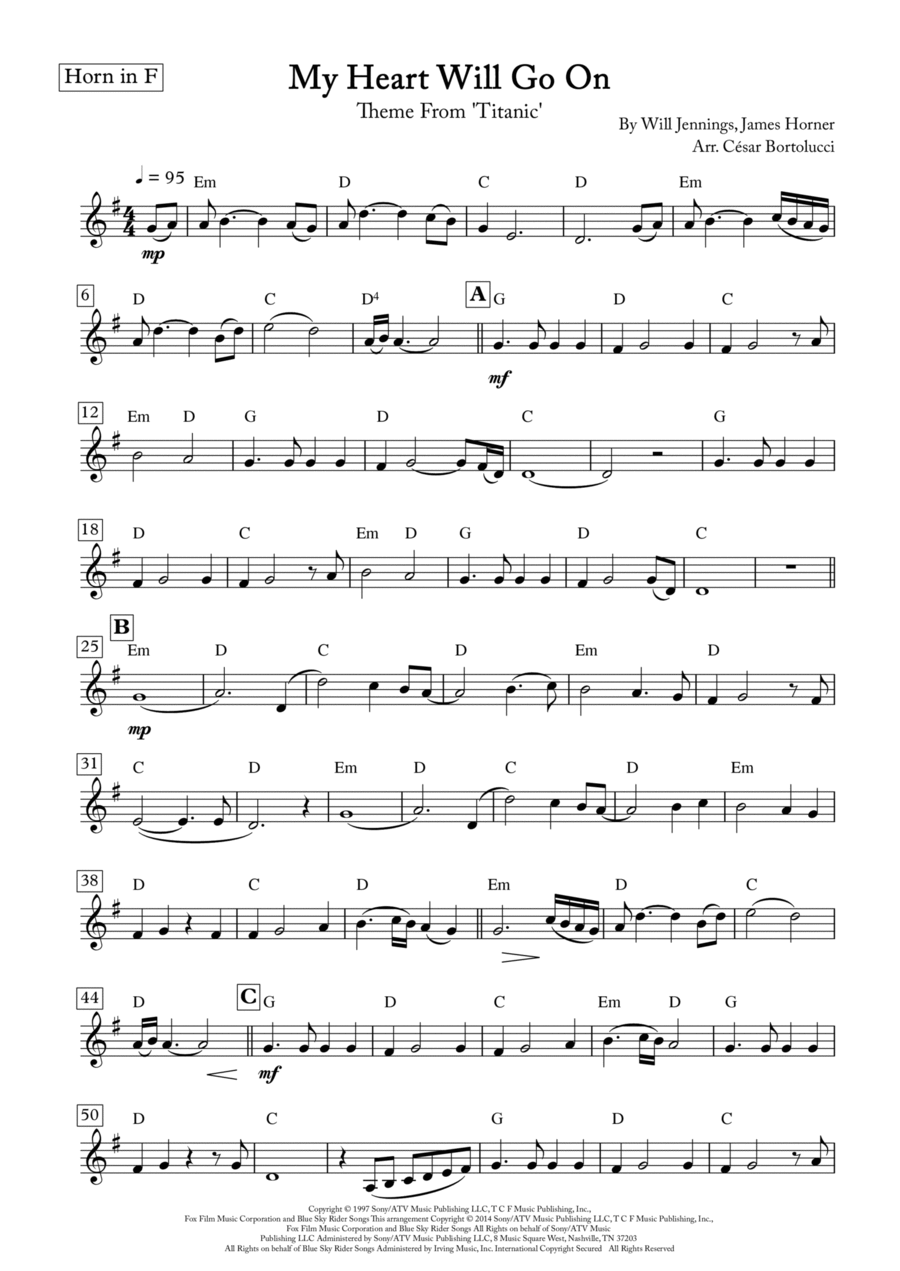 My Heart Will Go On love Theme From titanic
