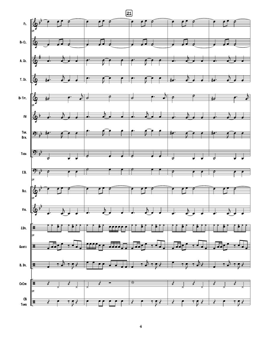 I Need To Know Marching Band scores gallery preview page 5