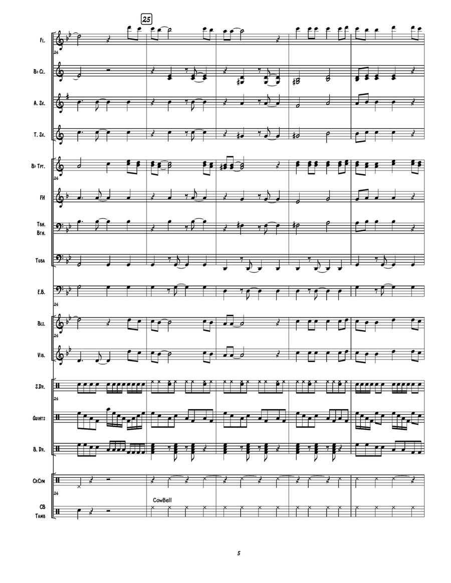 I Need To Know Marching Band scores gallery preview page 6