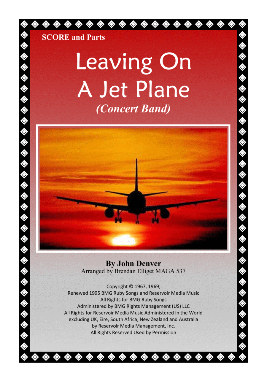 Leaving On A Jet Plane Leaving On A Jet Plane Concert Band scores gallery preview page 1