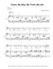 Come, My Way, My Truth, My Life (The Call) (Vocal Solo - Medium Key)