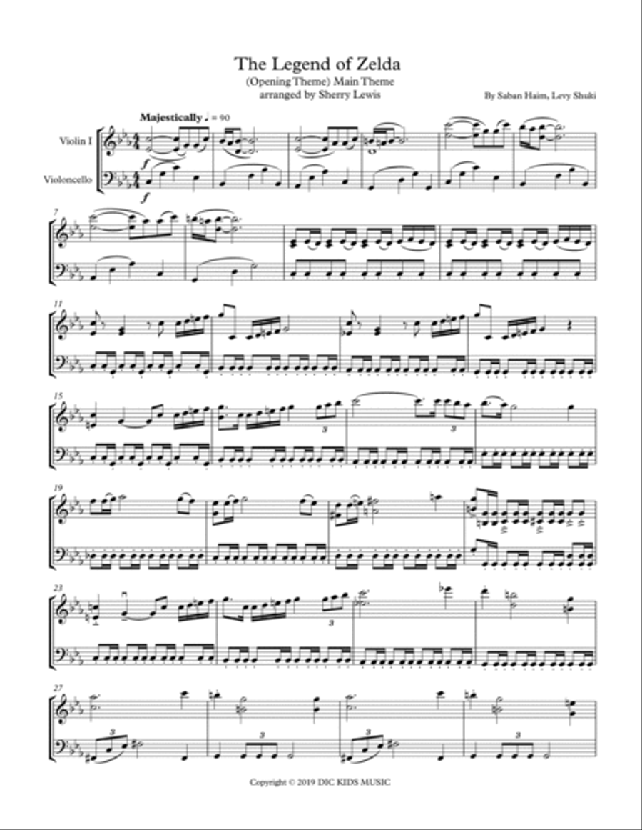 The Legend Of Zelda String Duet scores gallery preview page 4