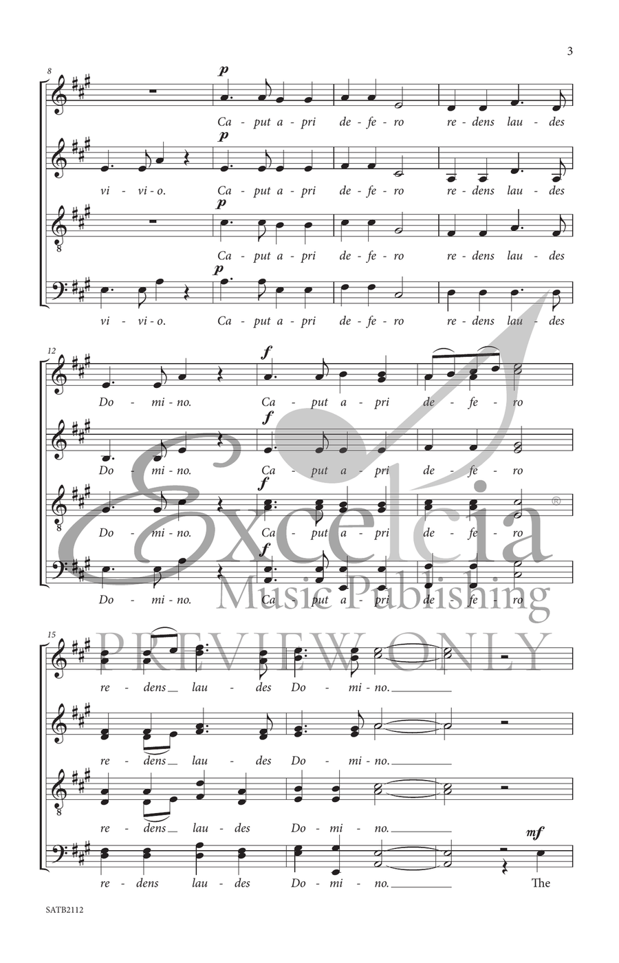 The Boar's Head Carol The Boar's Head Carol Divisi scores gallery preview page 4