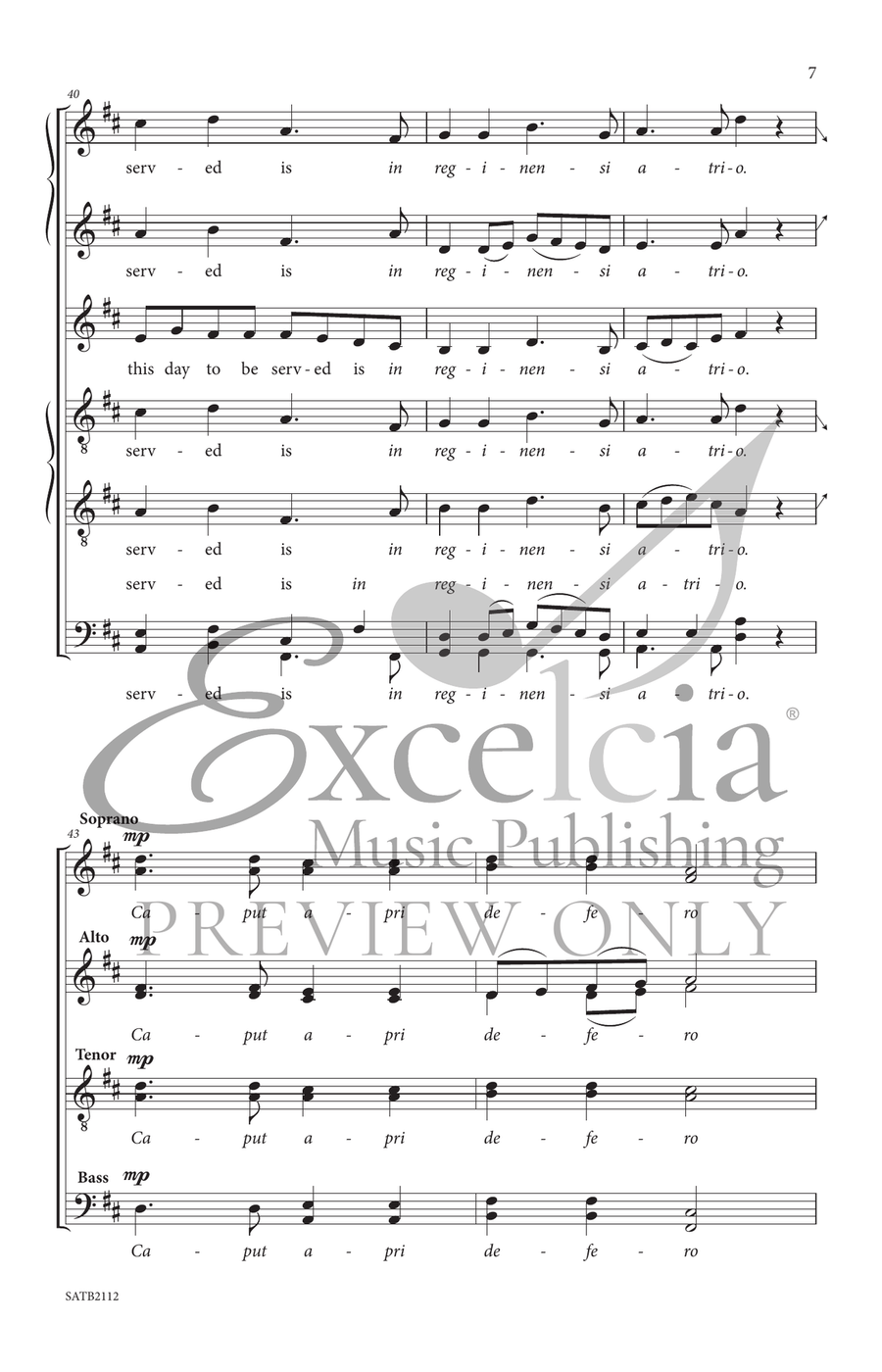 The Boar's Head Carol The Boar's Head Carol Divisi scores gallery preview page 8