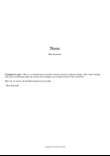 Noon (for solo guitar)