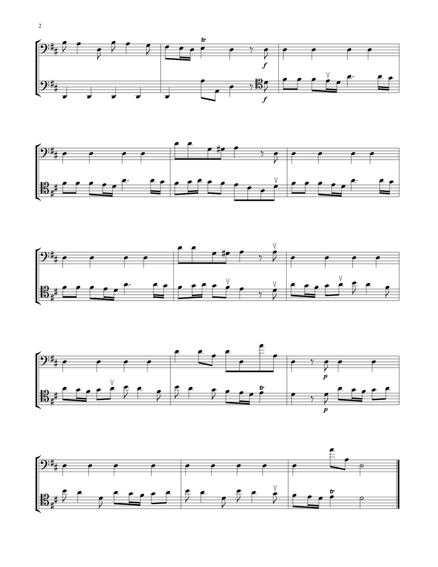 Spring (from The Four Seasons) String Duet scores gallery preview page 2