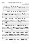 Antonio Vivaldi Cello Sonata No. 6 For Classical Guitar.