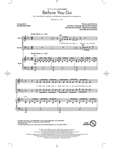 Before You Go (arr. Mark Brymer)
