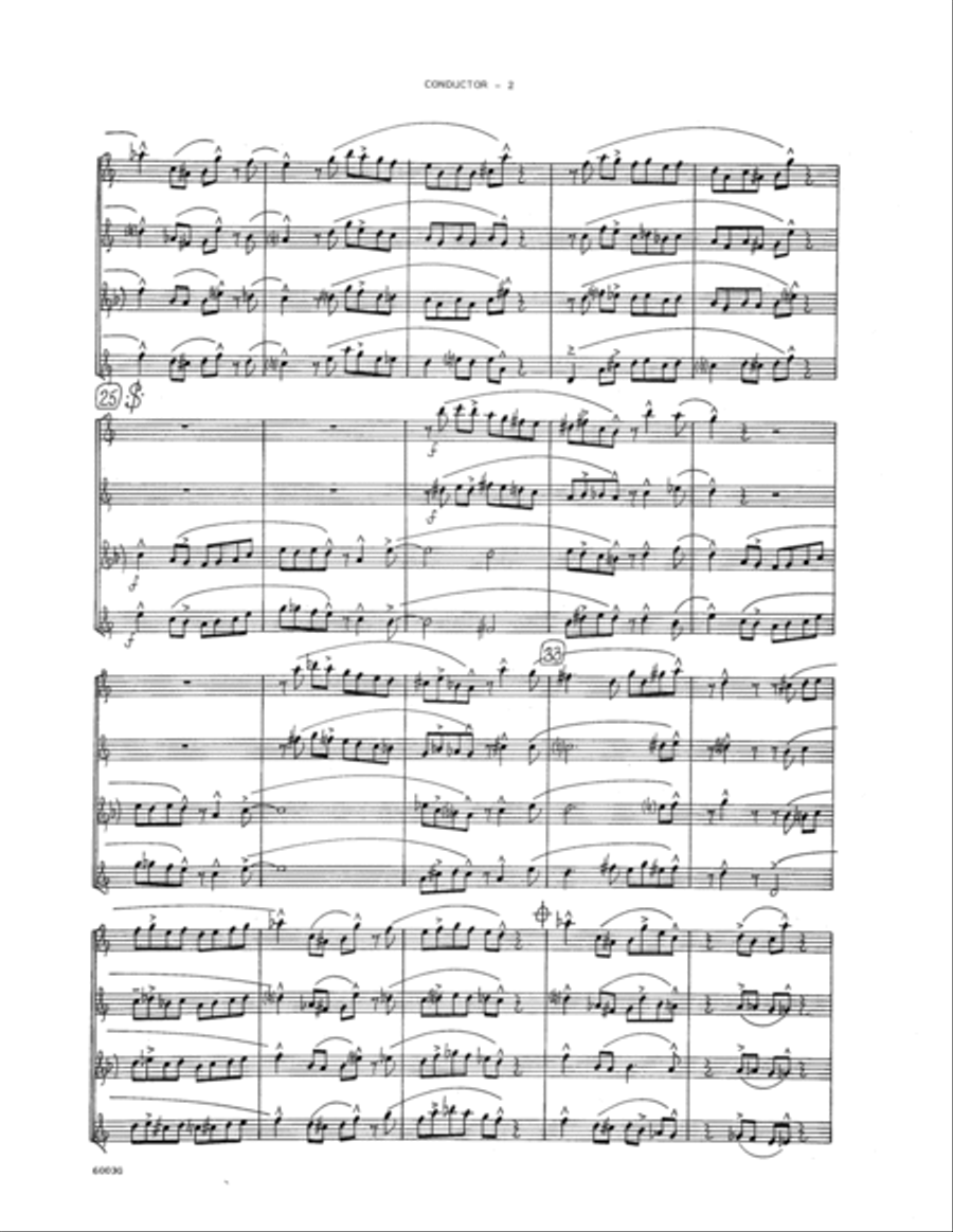Miniature Jazz Suite #1 - Full Score Saxophone scores gallery preview page 2