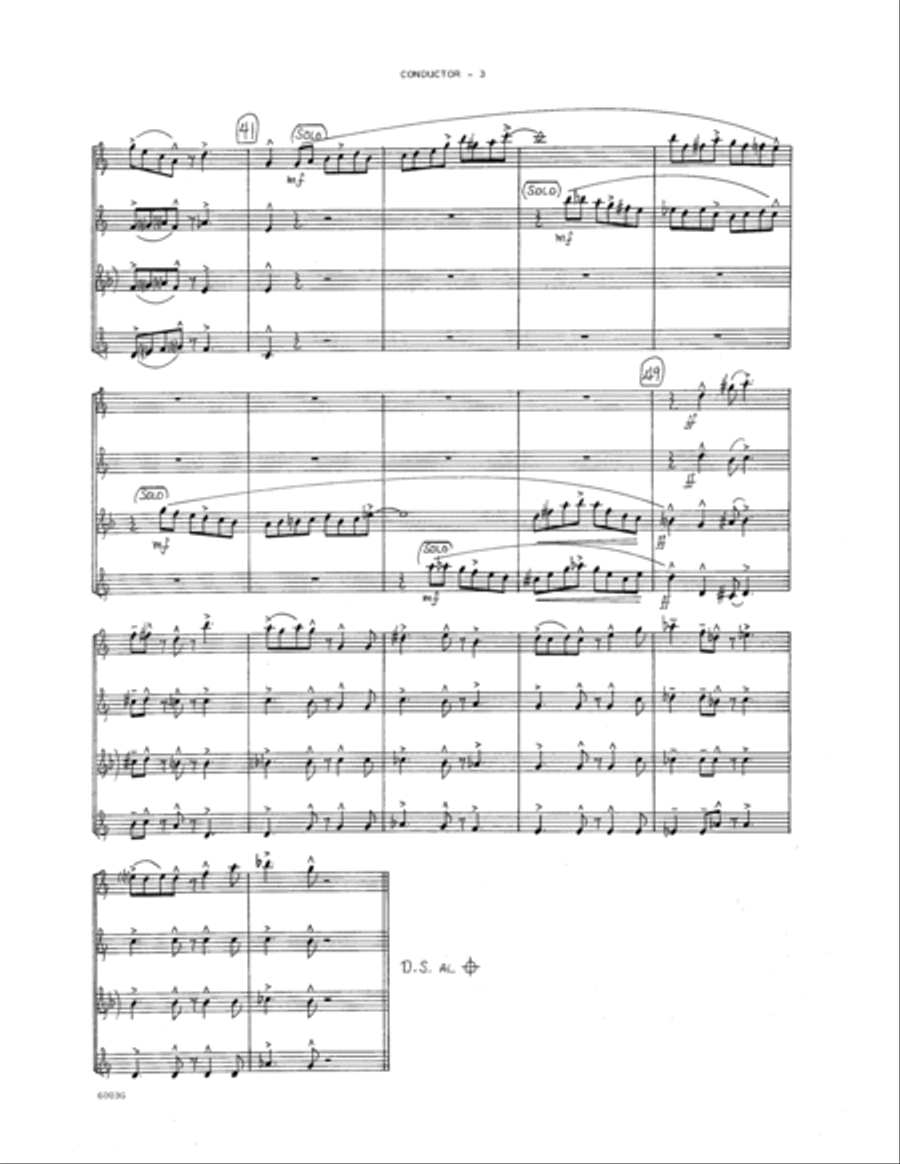 Miniature Jazz Suite #1 - Full Score Saxophone scores gallery preview page 3