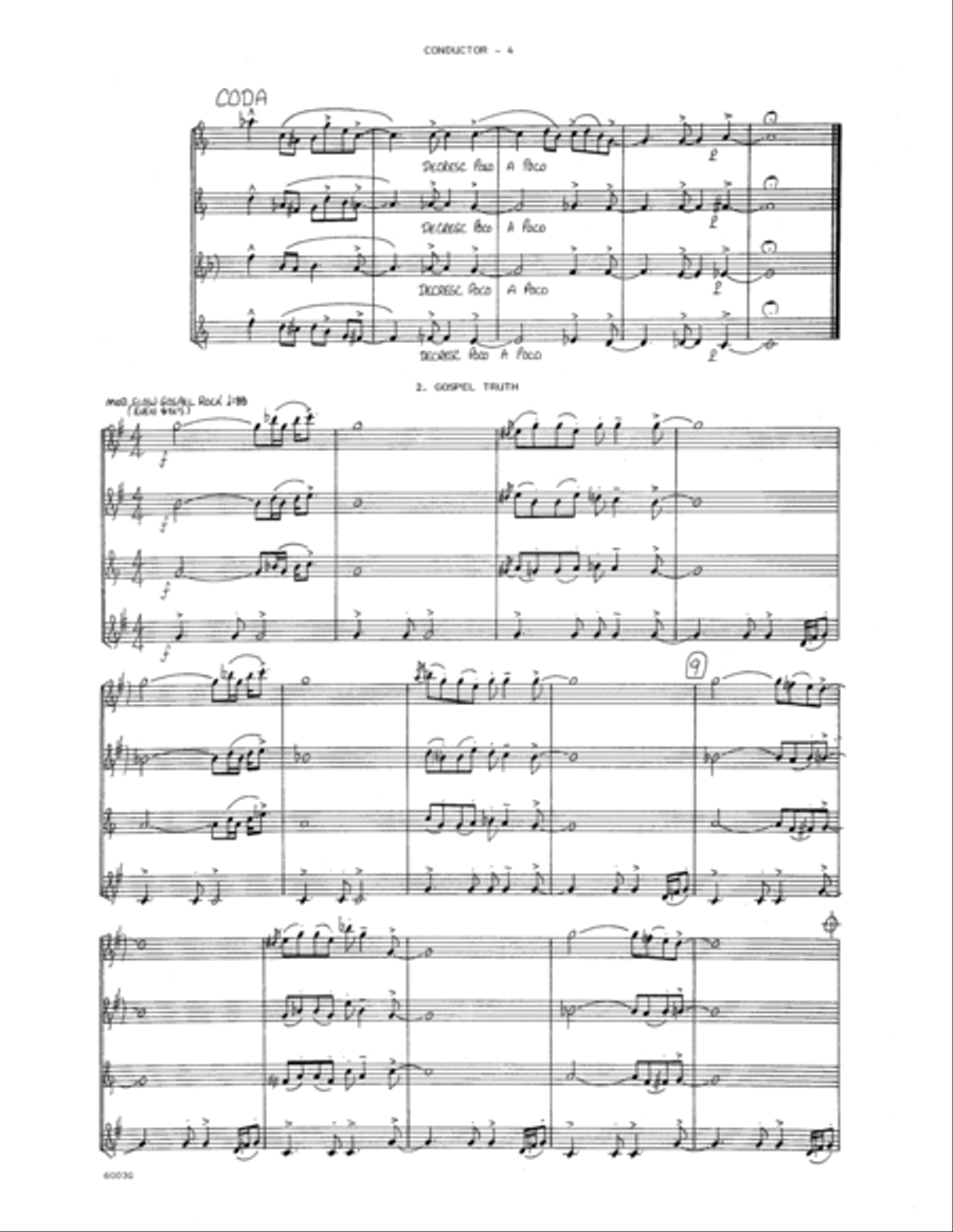 Miniature Jazz Suite #1 - Full Score Saxophone scores gallery preview page 4
