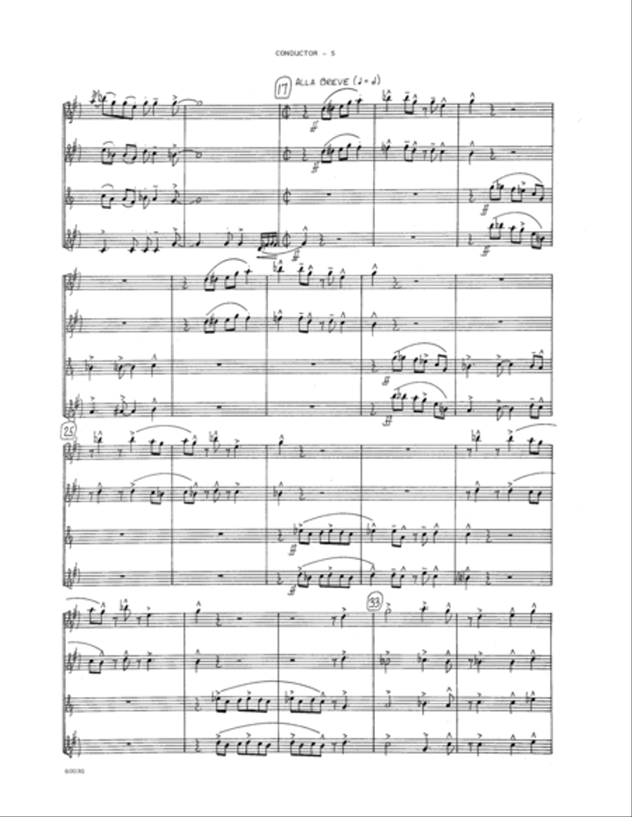 Miniature Jazz Suite #1 - Full Score Saxophone scores gallery preview page 5